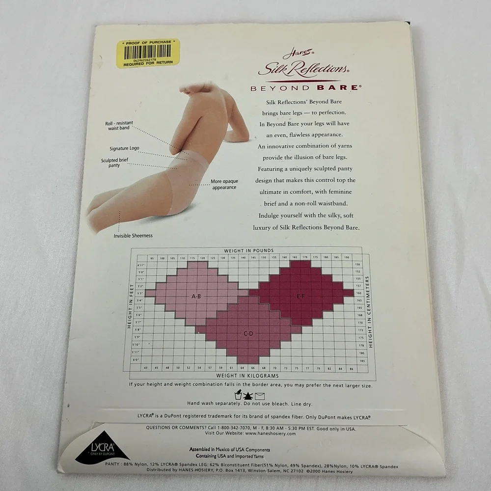 Hanes Silk Reflections Beyond Bare Pantyhose AB